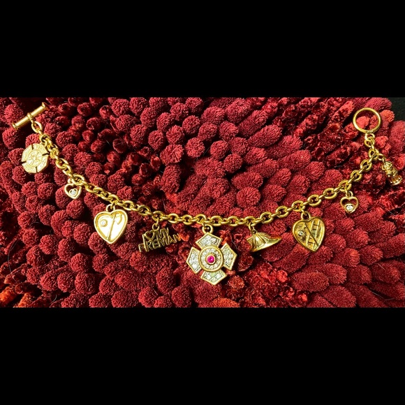 Bradford Exchange BGE Signed My Hero Firefighter Charm 24k gold plated bracelet - Picture 2 of 2